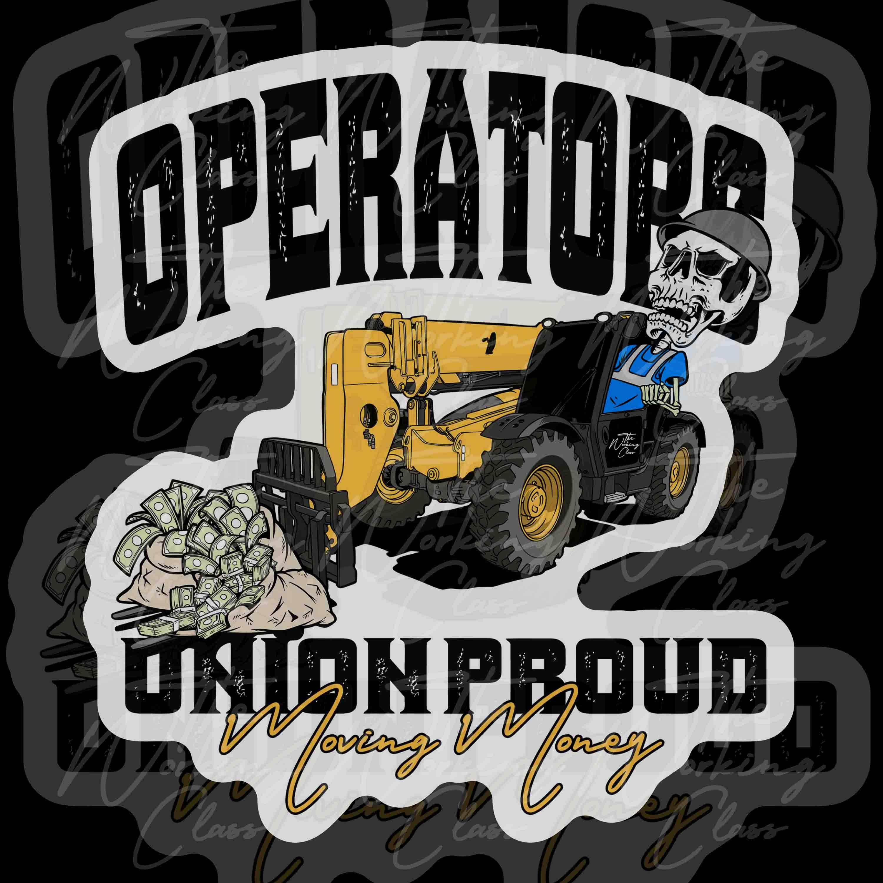 Operator Sticker | Heavy Equipment Operator Sticker | Union Operator ...