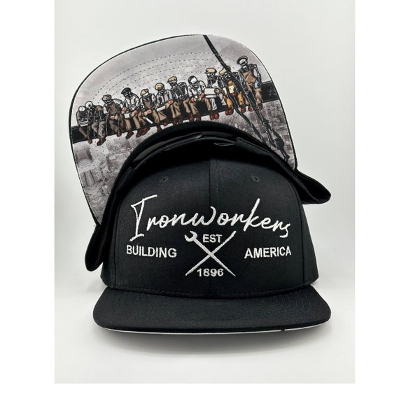 Ironworker Snapback Hat | Union Ironworker Gear | Ironworker Apparel | Blue Collar | Welding Hat | Welding Gear | Ironworker Hat | Welder