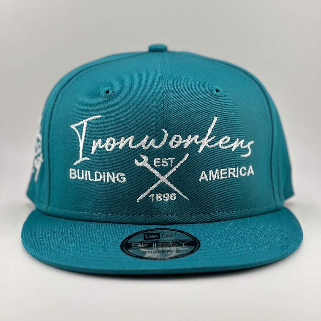 Ironworker Snapback Hat Union Ironworker Gear Ironworker Apparel Blue