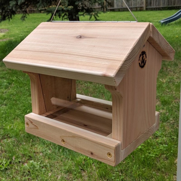 Cedar Bird Feeder Etsy