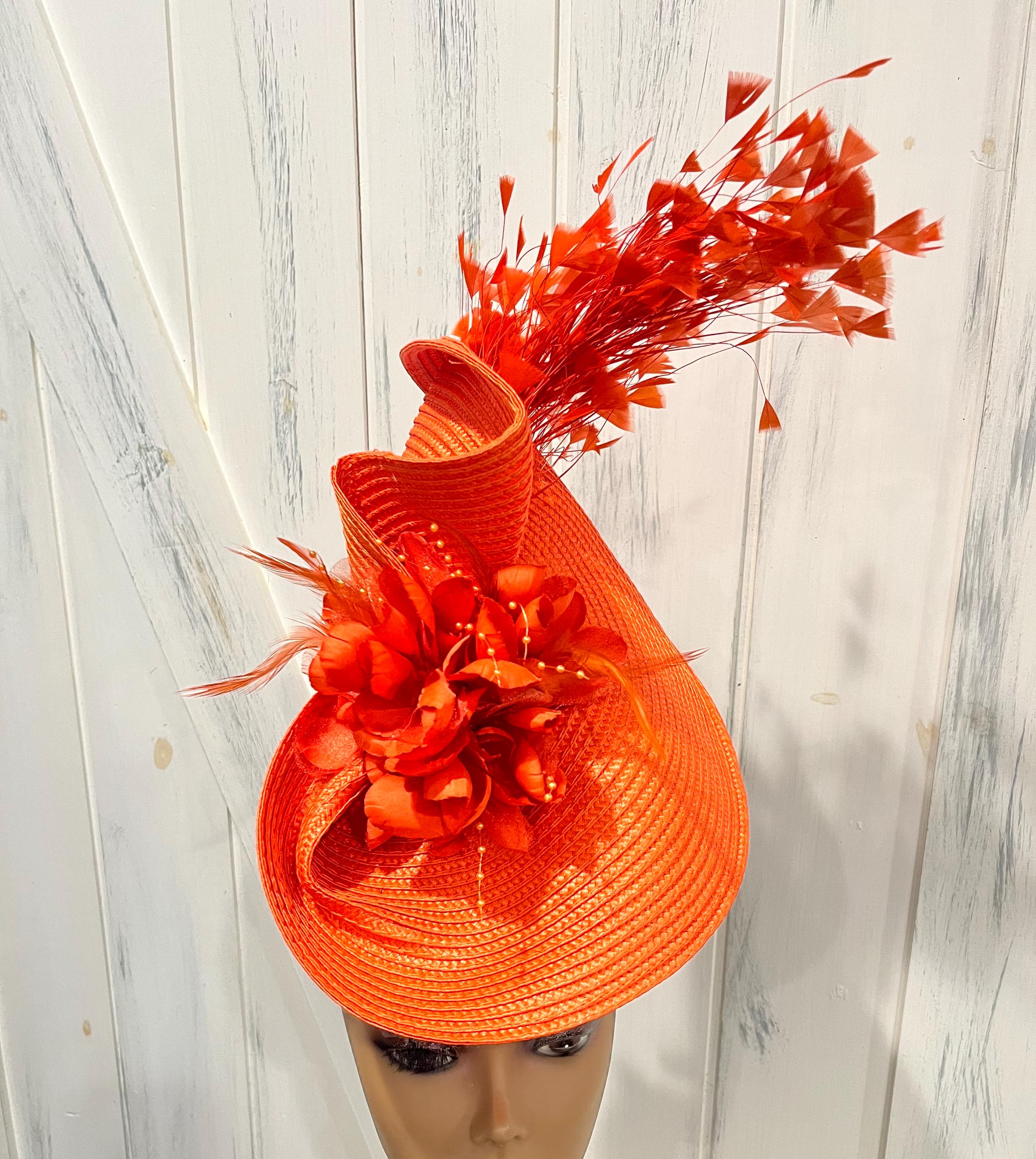 Orange Women Church Hats - Etsy