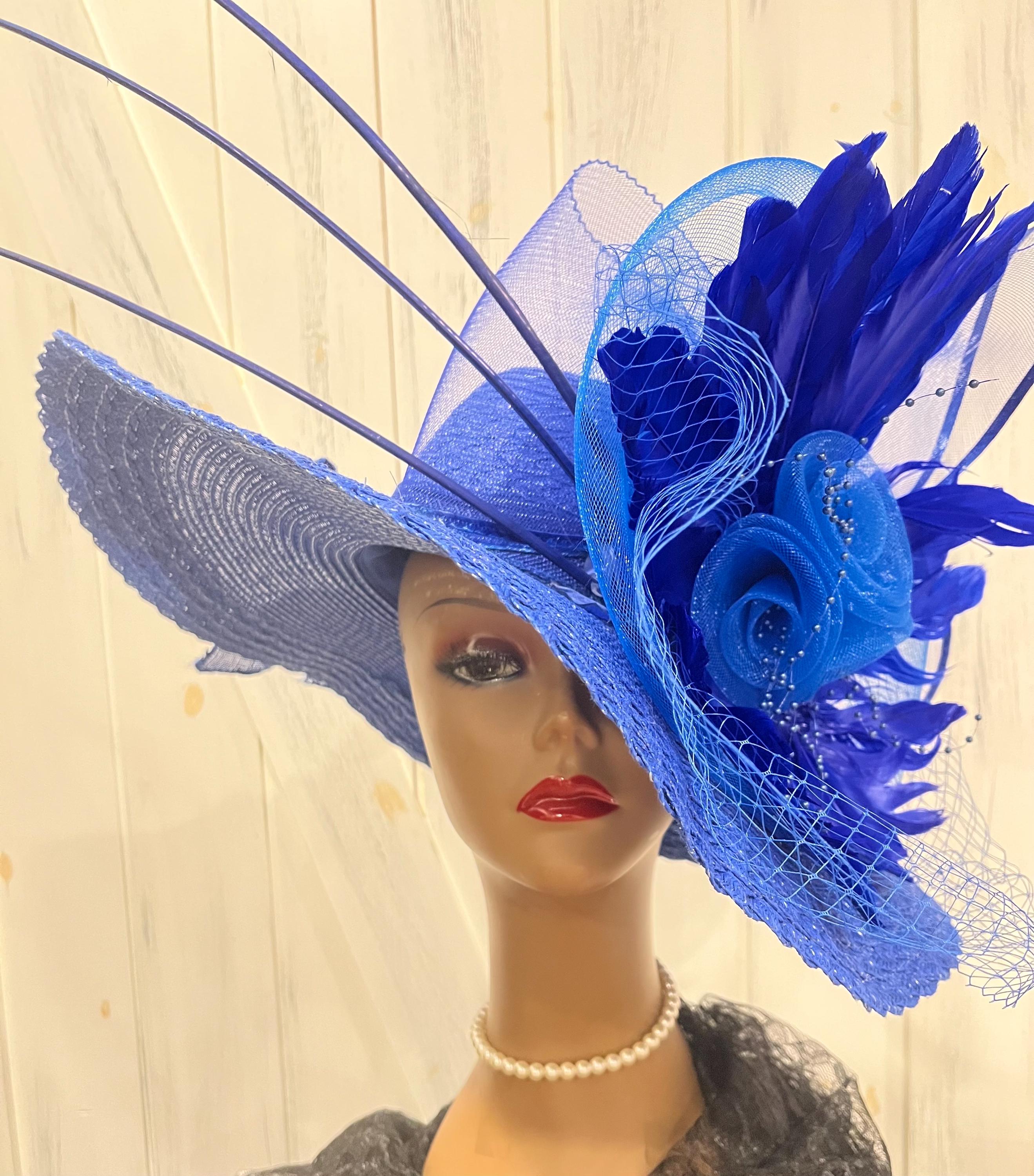 Church Hats for Women Royal Blue - Etsy