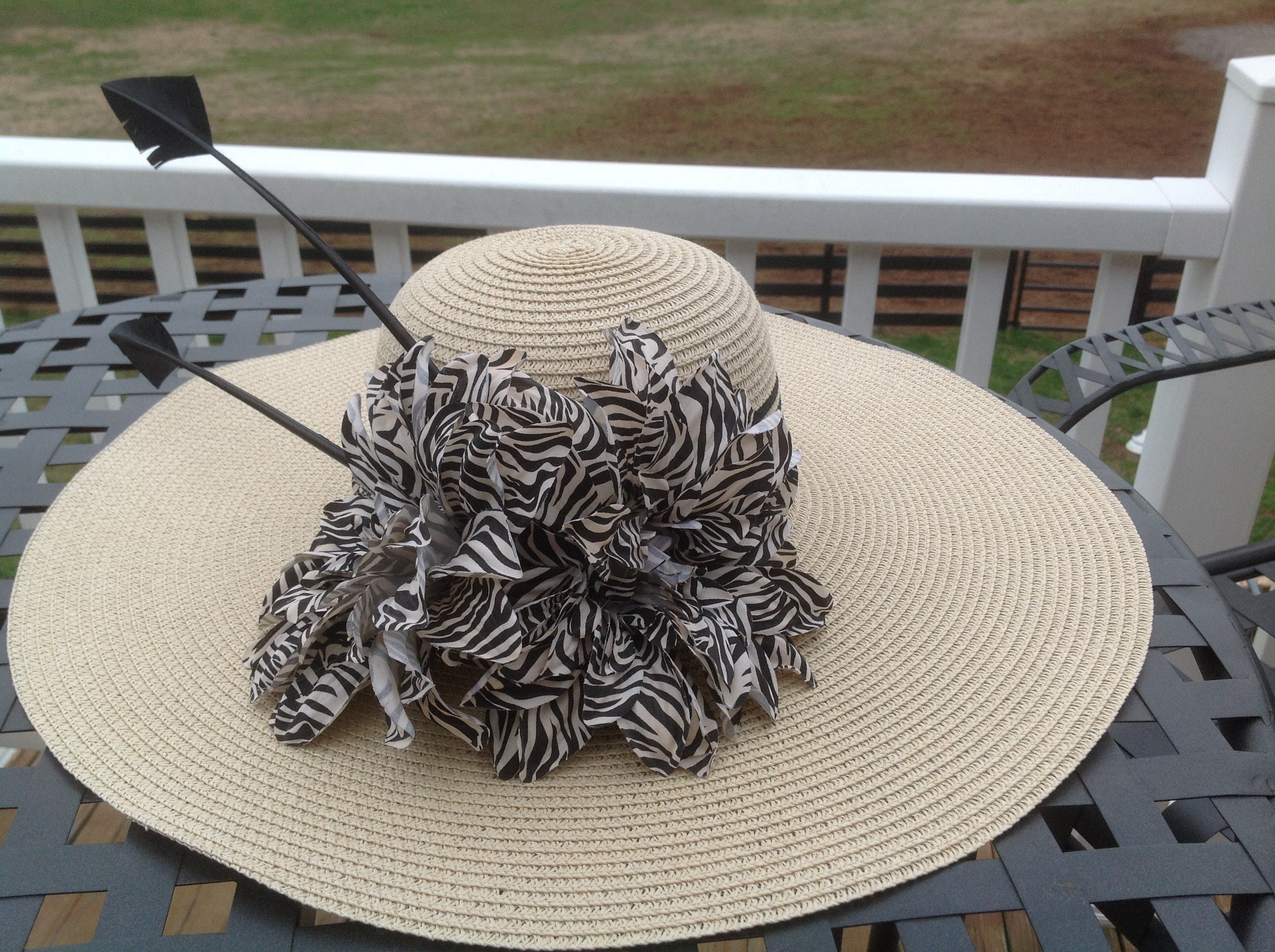 Black or Custom Kentucky Derby Big Hat 
