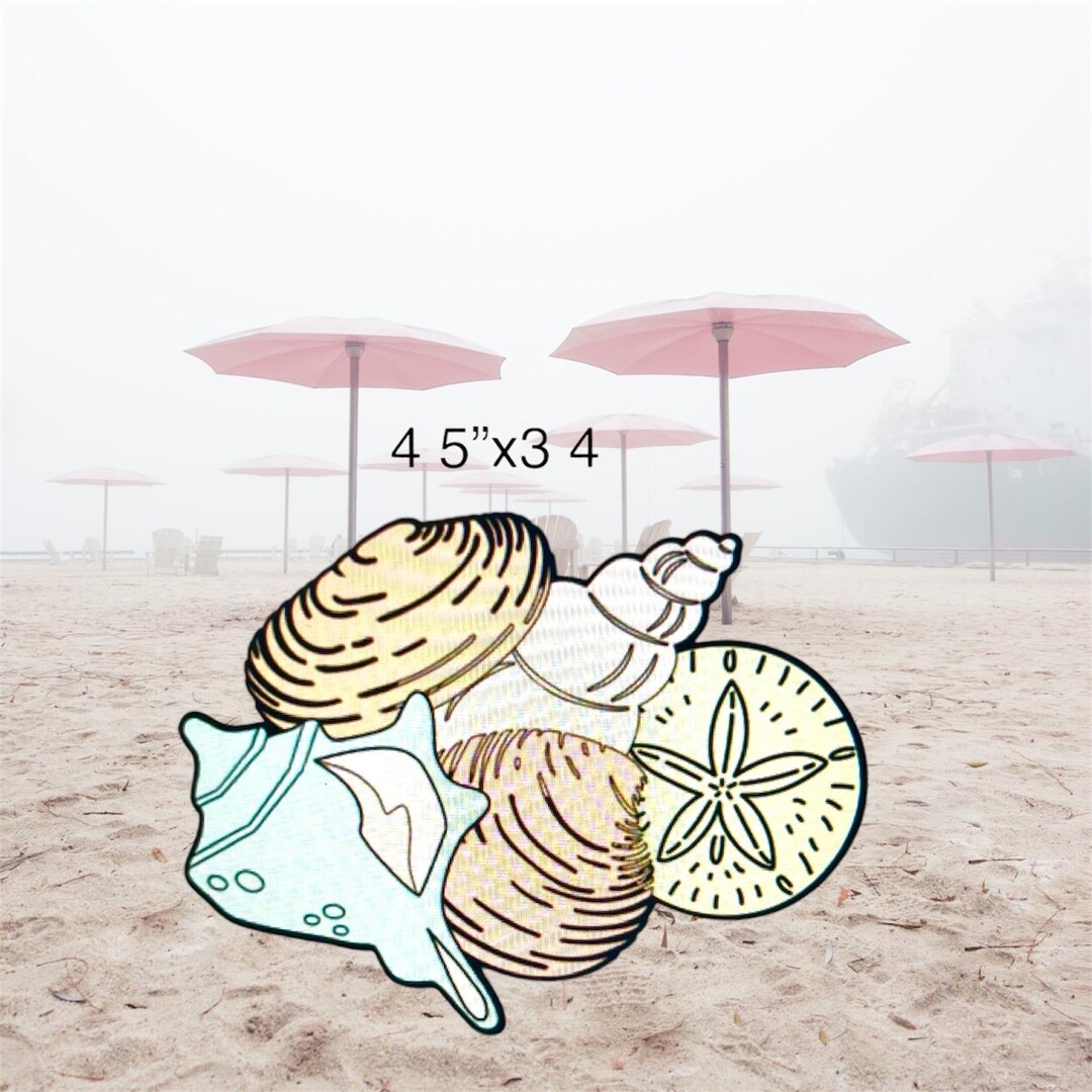 BEACH SHELLS Multi Layer Die Cut Embellishment for Scrapbooking - Etsy