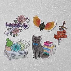 Vinyl Stickers - Various Bookish Designs