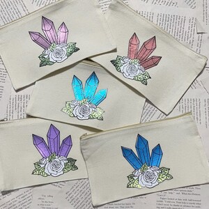 Stofftasche ~ Kristalle und Rosen