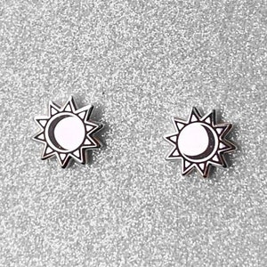 Stud Earrings ~ Grishaverse Darkling Inspired ~ Sterling Silver Plated