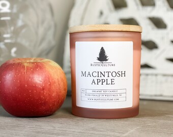 Macintosh Bougie à la pomme, Bougie de soja, Bougie à la pomme