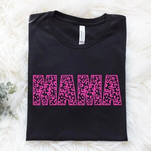 Mama Leopard Print T-Shirt: New Mom Gift