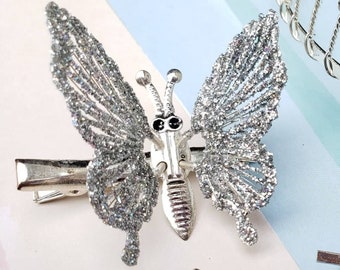100 goldfarbene Pin-Verschlüsse Anstecker badge clips Verschluss butterfly clip
