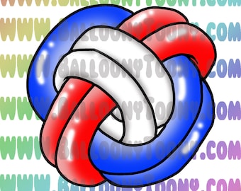 Beach Ball Balloon Animal Image PLUS Holiday Colored Edition - Balloon Menu  Clipart - Balloon Clipart