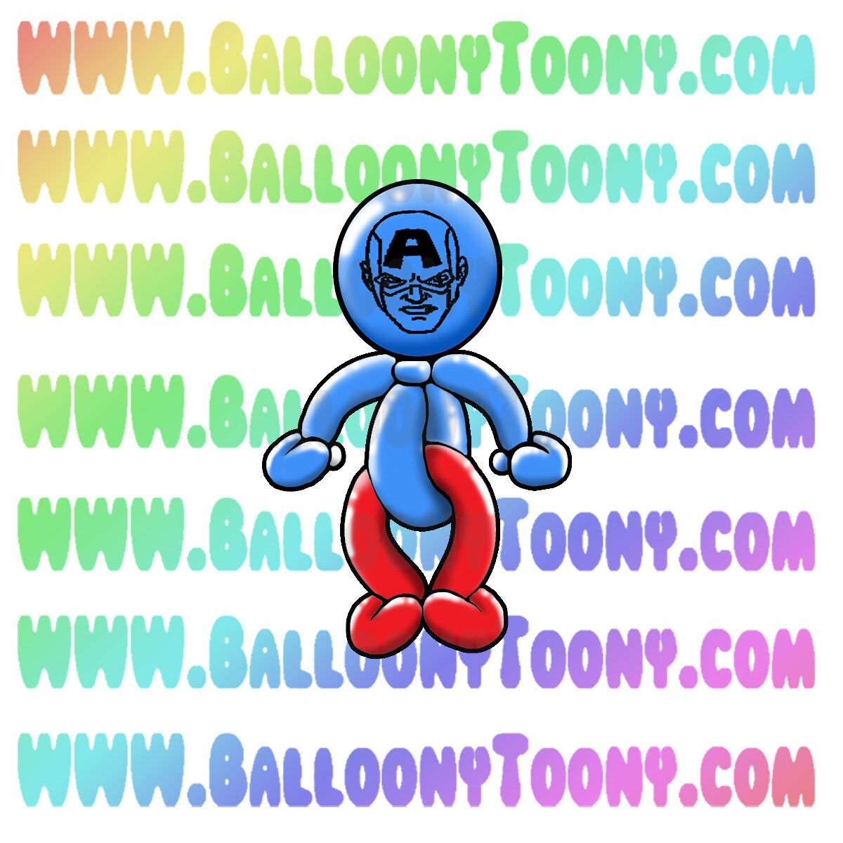 Loopy Loop Characters - Super Heroes - Balloon Animal 8 Image BUNDLE ...