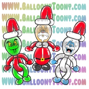 ZESTAW świątecznych wydruków Juana Gonzalesa Obrazy balonów - Clipart balonów - Zawiera specjalne wydruki balonów autorstwa Juana Gonzalesa na LaRocks.com