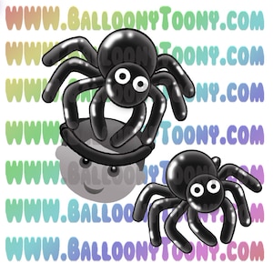 Spinne Ballon Tier Bild - Ballon Menü Clipart