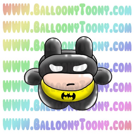 Chibi Super Hero Balloon Animal 8 Images BUNDLE - Balloon Menu