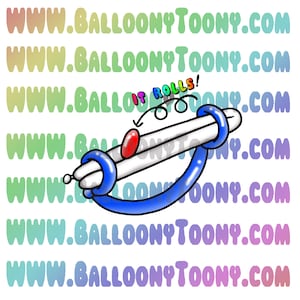 Game - Rolling Bean Balloon Animal Image PLUS Holiday Colored Edition - Balloon Menu  Clipart - Tutorial available at TheBalloominati.com