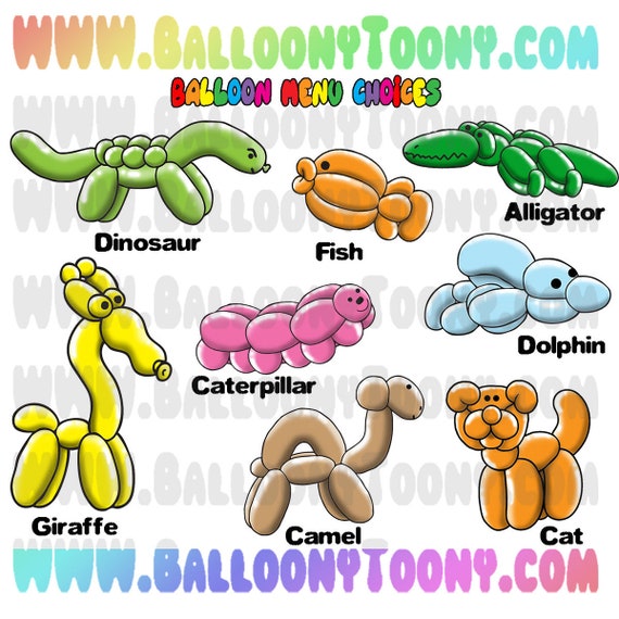 Balloon Artist College's One- Balloon System Clipart - 169 Images