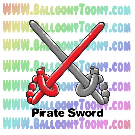 Pirate Swords two Ways Balloon Animal 8 Images BUNDLE - Etsy Pirate Swords two Ways Balloon Animal 8 Images BUNDLE - Etsy