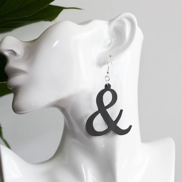 Nerdy Ampersand Soft Silicone Earrings : Vegan And Hypo-Allergenic