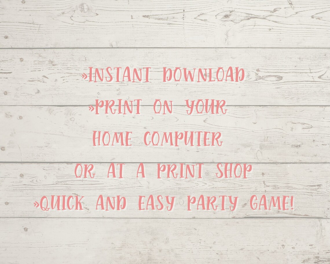 Printable Adult Party Drinking Games for New Year's Eve Etsy