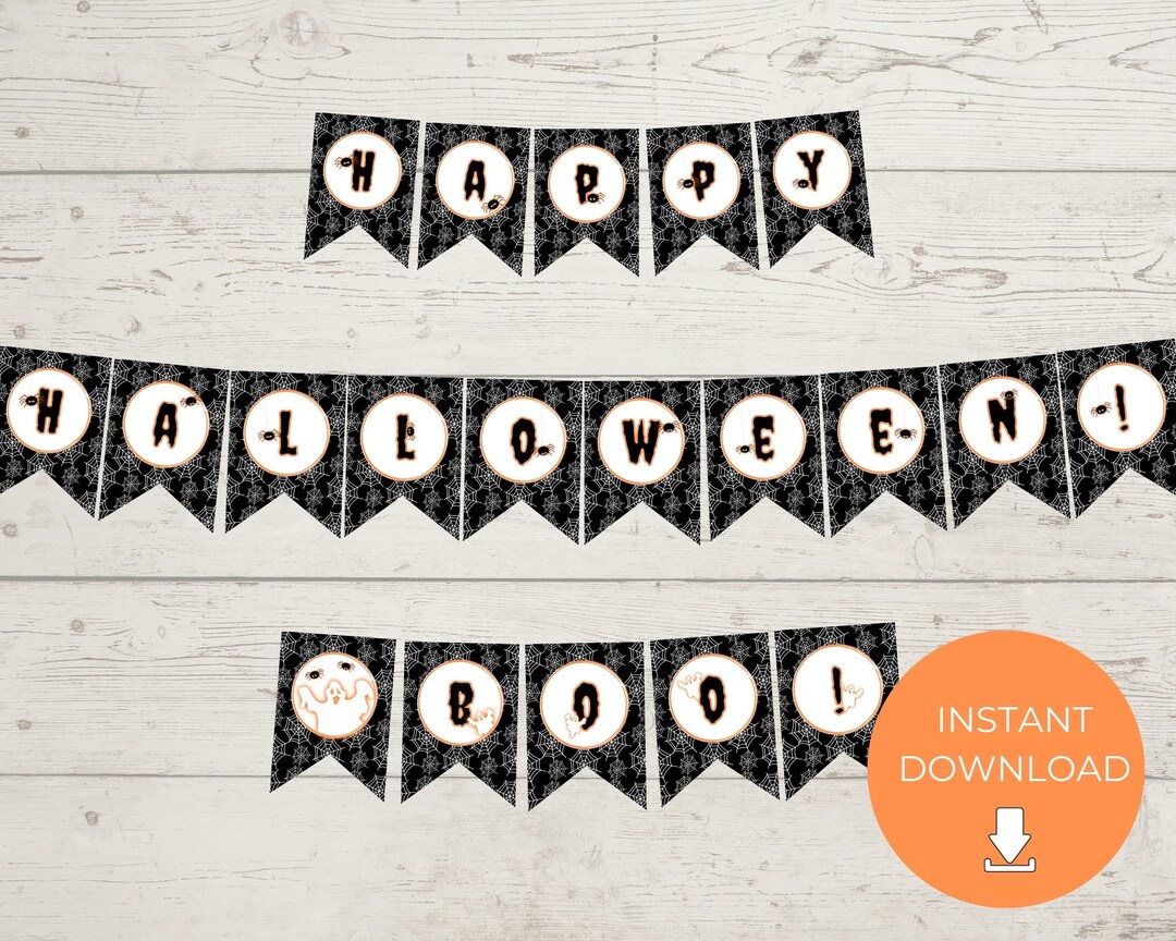 Instant Download DIY Printable Halloween Banner - Etsy