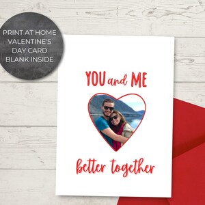 Instant Download, Printable Valentine's Day Card Template, Personalize ...