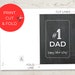 Instant Download, Digital, Printable Father's Day Card, 5x7 Folded Card ...
