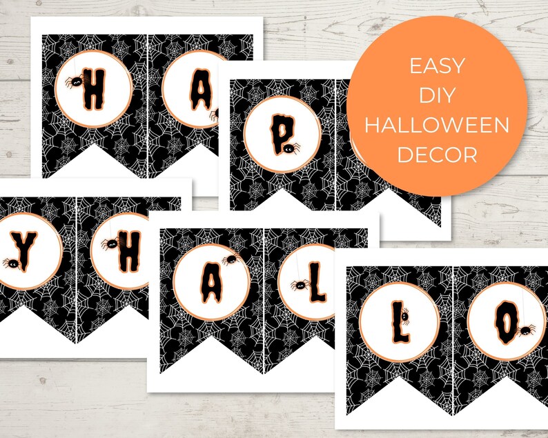 Instant Download DIY Printable Halloween Banner - Etsy