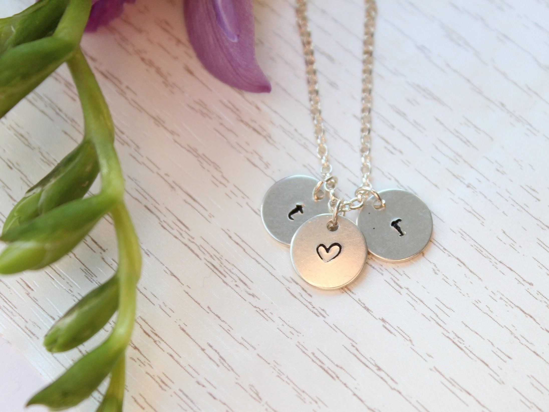 Initial Necklace Personalised Letter Chain Sterling Silver - Etsy