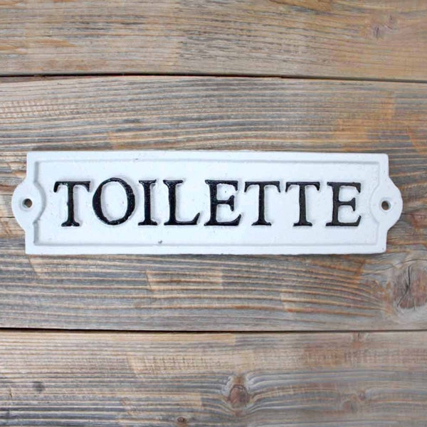 French Bathroom Sign Etsy