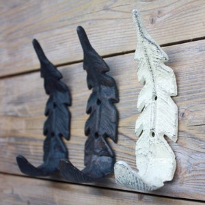 Feather Hooks, Cast Iron Feather Wall Hook -  Canada