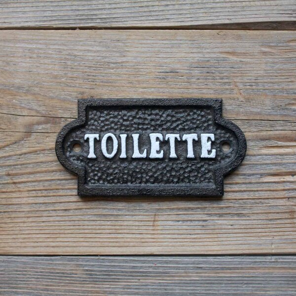 French Bathroom Sign Etsy