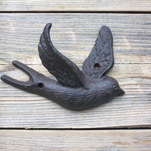 Flying Bird Hook, Cast Iron Entryway Coat Hook