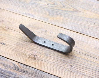 Forged Iron Double Hook - Coat Rack or Hall Tree Hook
