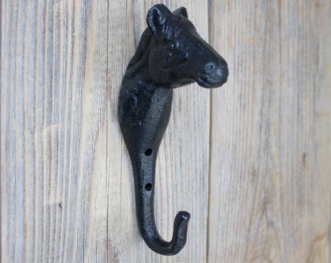 Horse Coat Hook Cast Iron Single Hook Horse Lovers Hook Etsy