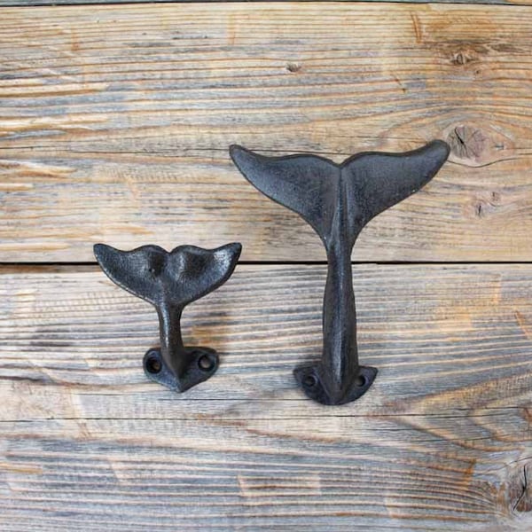 Whale Tail Coat, Robe or Towel Hooks