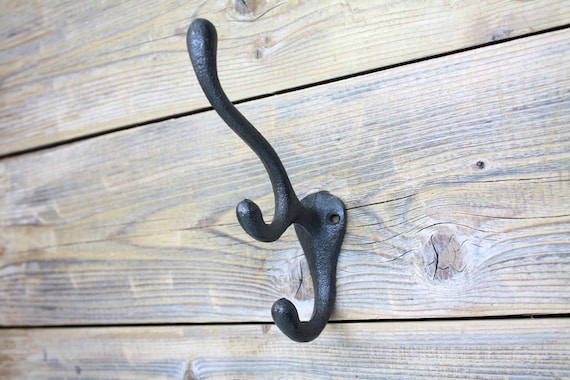 Triple Coat Hook Cast Iron Entryway Hooks 