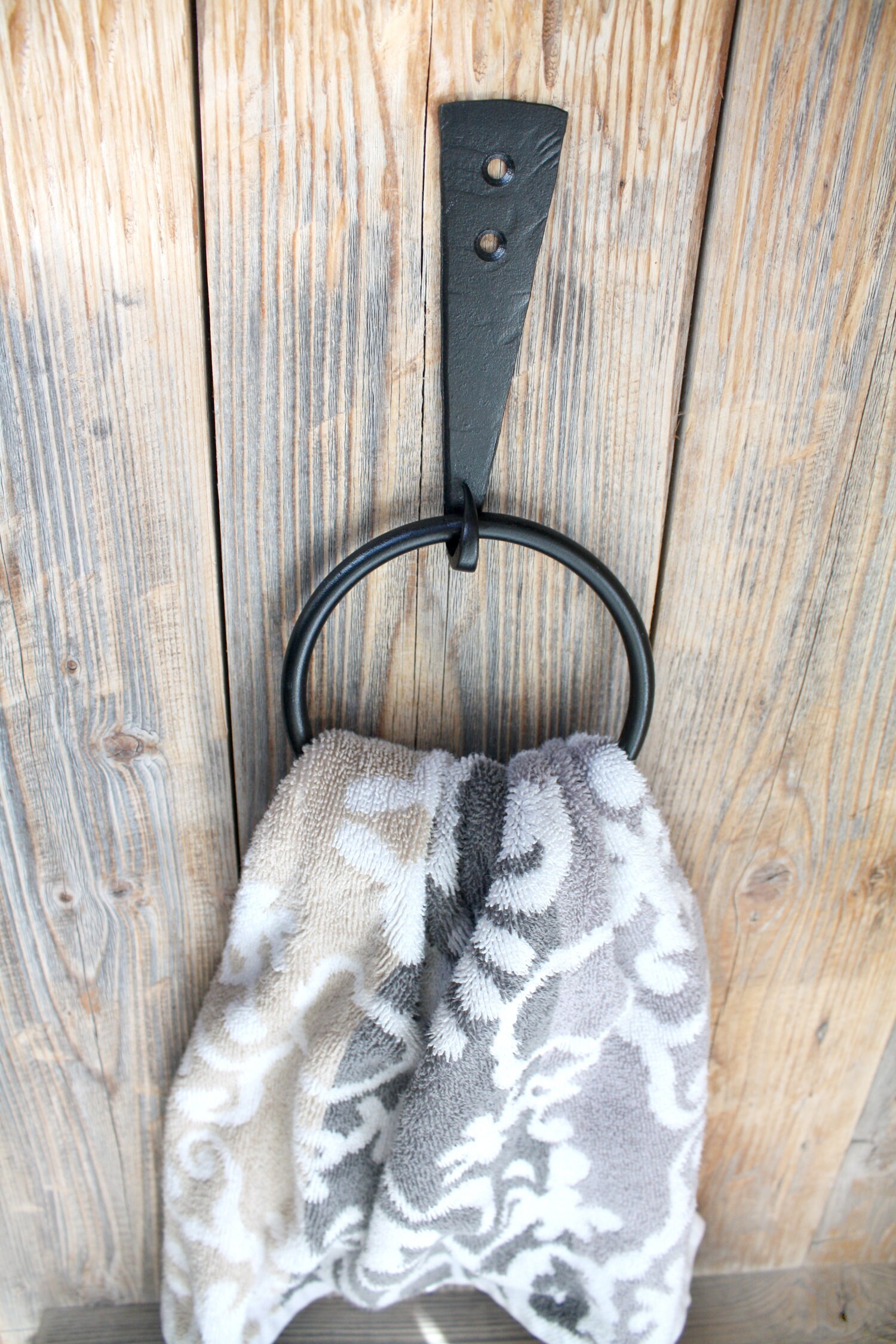 Hand Towel Hook Cast Iron Hook Towel Ring Etsy