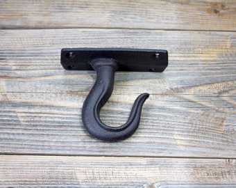 BCD Wrought Iron Ceiling Hook Screw Country Primitive Décor Hardware BCD Wrought Iron Ceiling Hook Screw Country Primitive Décor Hardware