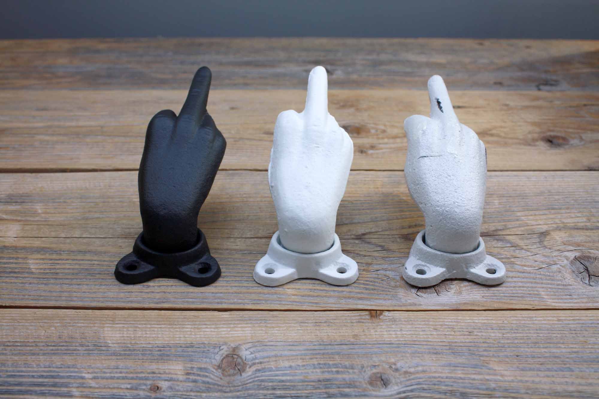 Middle finger wall hook hotsell