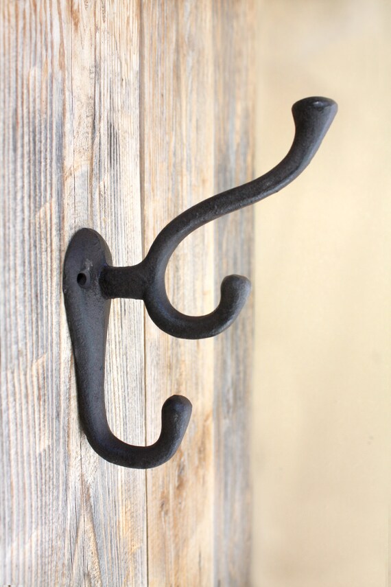 Entryway Hooks Cast Iron Triple Coat Hook Home Improvement Craft