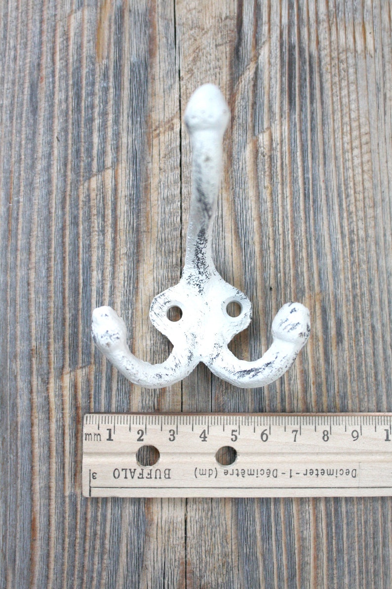 Triple Coat Hook Cast Iron Coat Hooks Etsy