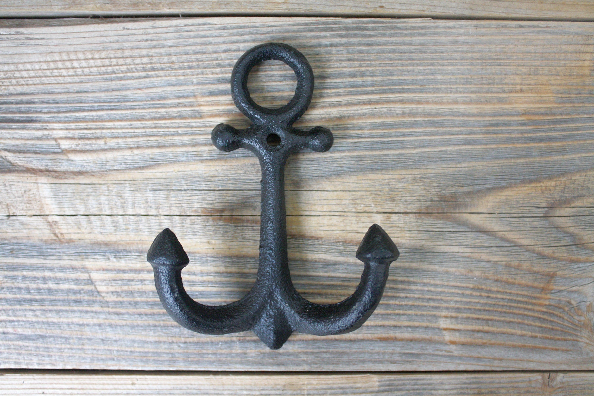 Classic Anchor Hook Nautical Towel Hooks Cast Iron Bathroom Etsy