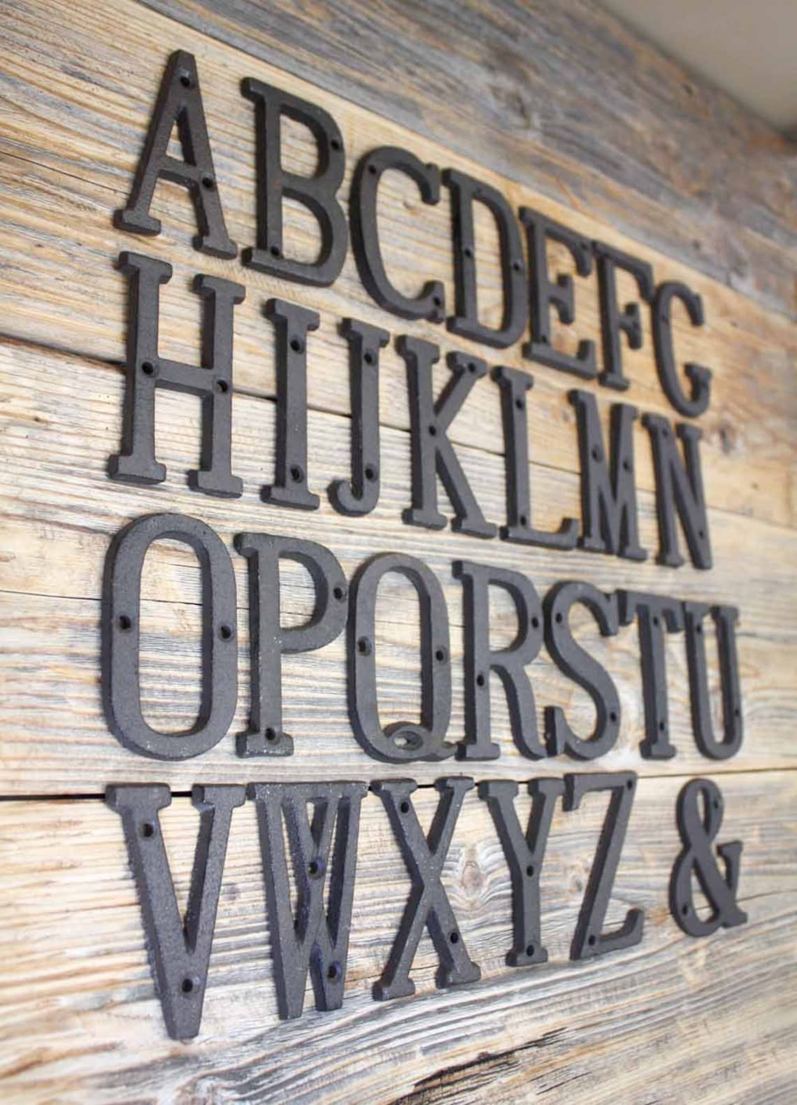 Small Cast Iron Metal Letters for DIY Crafts or Signs | Etsy