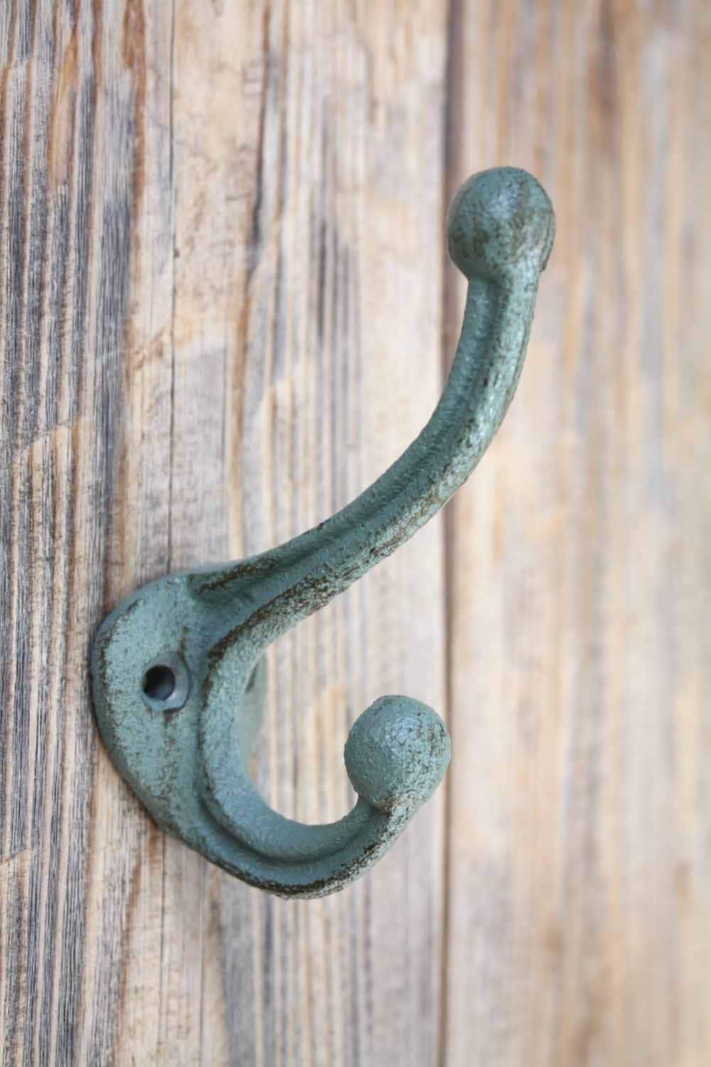 Cast Iron Double Coat Hook Classic Wall Hook Etsy