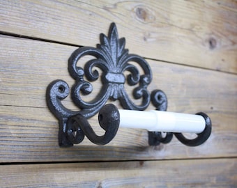 Ornate Toilet Paper Holder, Cast Iron Toilet Roll Holder