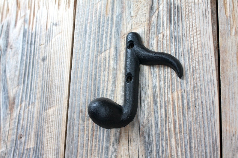 Musical Note Hook Eighth Note Music Room Decor Etsy