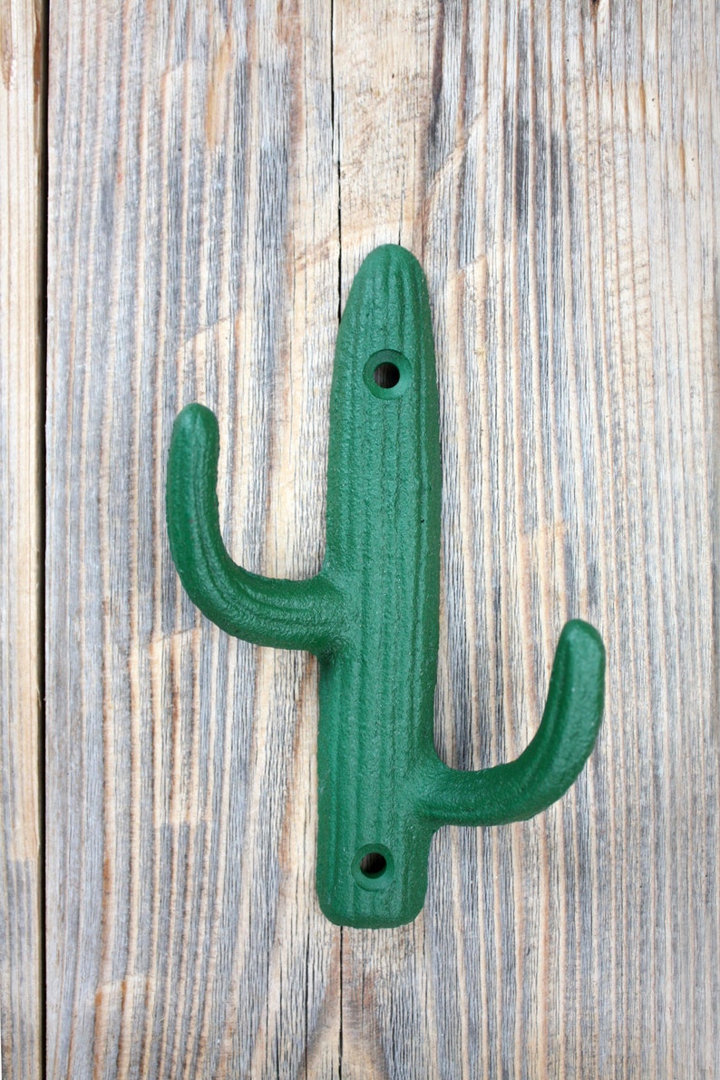 Cactus Coat Hook Cast Iron Hook Etsy