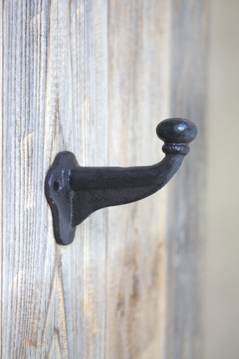 Industrial Wall Hook Sturdy Cast Iron Hook Etsy