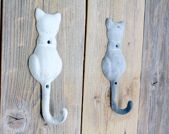 Patère queue de chat - Déco pour amoureux des chats - Patère pour vestiaire